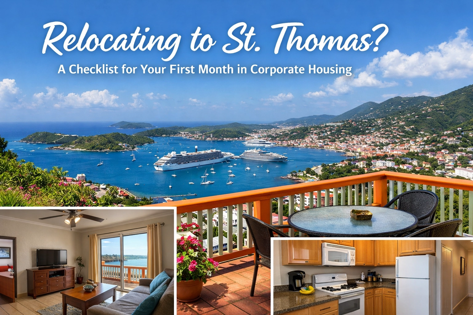 Relocating to St. Thomas? A Checklist for Your First Month in Corporate Housing